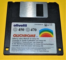 OLIVETTI GUIDA INSTALLAZIONE JP 450 JP 470 FLOPPY DISK 1994