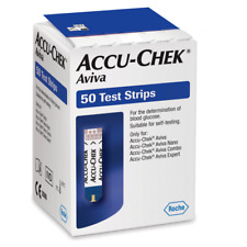 50 Accu-chek Aviva strisce reattive diabete test glucosio scadenza: 11-2026