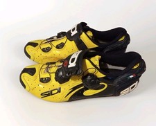Scarpe Ciclismo Sidi Wire Carbon 2 Tg 40 Giallo Doppio Quadrante Chiusura Boa ITALIA 🇮🇹