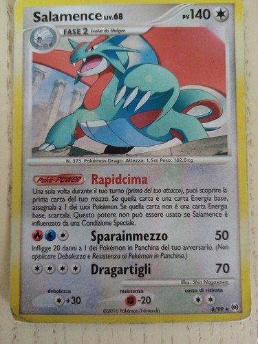 Carta pokemon salamence - carta,