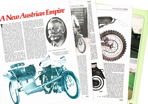 Vecchia moto puch - moto, articolo