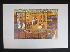 ANTONIO SALIOLA 1976 BUFFALO BILL LITOGRAFIA FIRMATA E NUMERATA ED. BOLAFFI C6