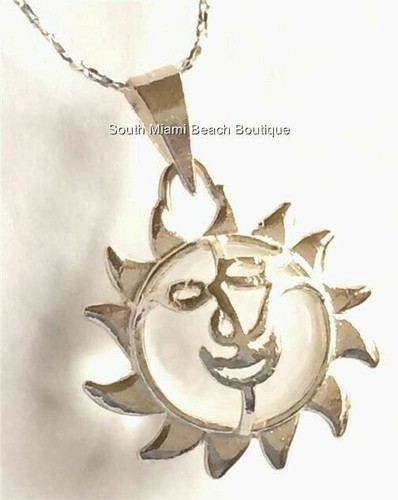 Collana smiley sun argento - collana,