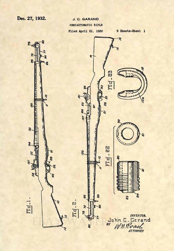 Garand rifle stampa - garand,