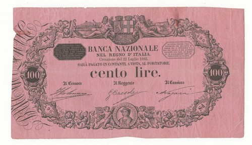 100 lire banca - 100,