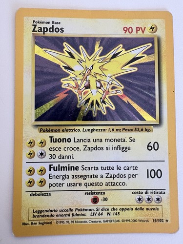 Wizards pokémon zapdos - pokémon, 16/102