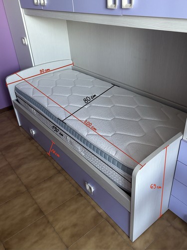 Lletto singolo con letto - lletto,