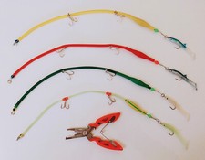 4 Laccio per Serra artificiale raglou fluo Ancorette rinforzate + pinza pesca