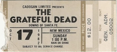 Biglietto grateful dead - biglietto,
