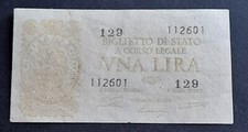 banconote italiane 1 lira