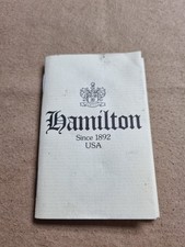 Hamilton Lancaster vintage instruction booklet multilingual from 1980 good