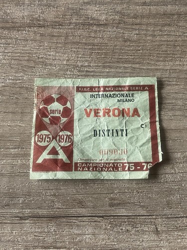Inter verona biglietto ticket - inter-verona, biglietto/ticket