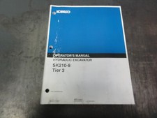 Kobelco SK210-8 Tier 3 Escavatore Idraulico Manuale Operatore YN91Z00028D8 NA