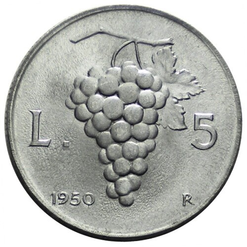 Lire 1950 uva - 5,