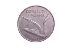1952 R ITALIA 10 LIRE KM# 93 -