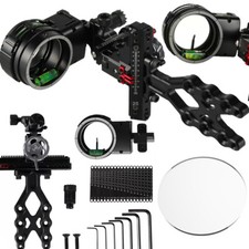 Arco Compound 1Pin Sight Micro Fibra Regolabile 0.019" Tiro con l'Arco Caccia RHLH