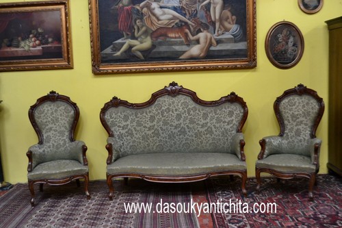 Divano con coppia poltrone - con,