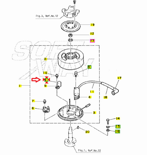 Condensatore motore fuoribordo - motore,