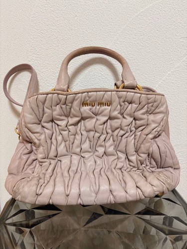Borsa mano miu rosa - miu,