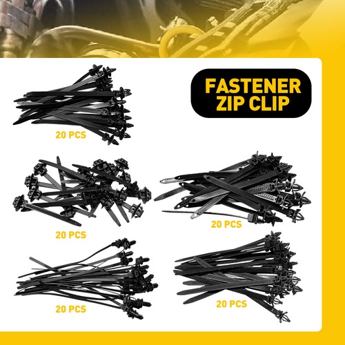 100pc car line cable ties - 100pc,