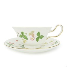 Servizio da tavola USATO WEDGWOOD tazza da tè e piattino Wild fragola Pottery...