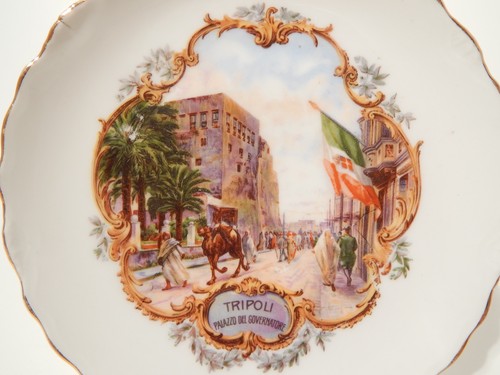Antico piatto commemorativo - piatto,