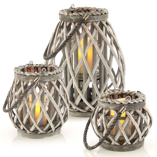 Livivo lanterne salice - set, di