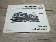 Märklin istruzioni 3050 buone