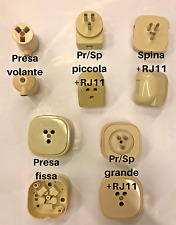 PRESA O SPINA TELEFONICA RJ11 TELEFONO FISSO PLUG 6/4 C LINEA VOLANTE TRIPOLARE