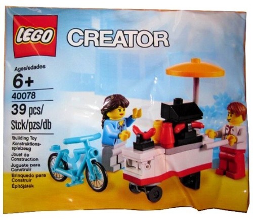 Lego hot dog stand set - stand, 40078