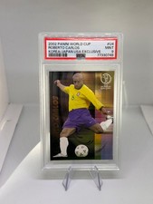 Roberto Carlos #U4 Brasil Panini World Cup Germany Korea Japan 2002 PSA 9