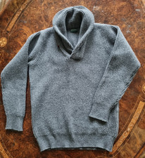 Maglione maglia scialle lana