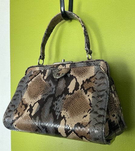 Borsa vera pelle pitone - pelle,