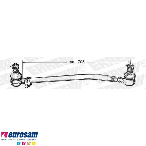 Tirante sterzo per iveco