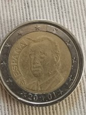 Una moneta euro spagna - una,