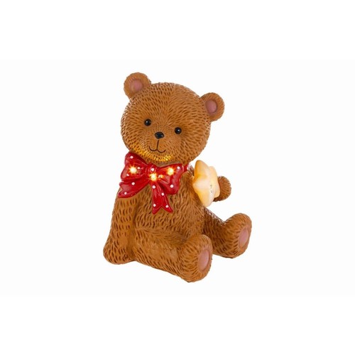 Orso orsetto natalizio resina - natalizio,