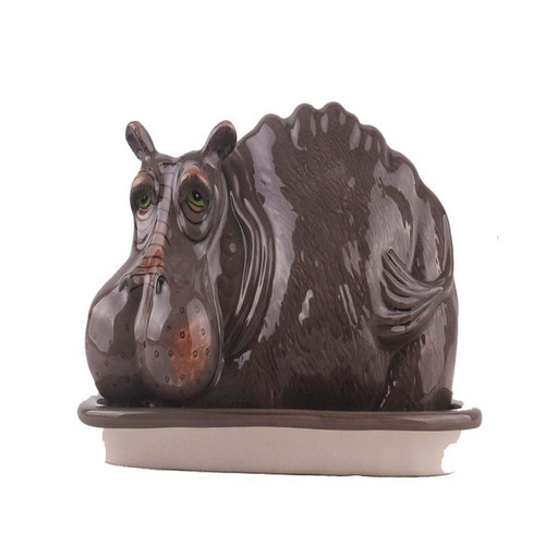 Piatto burro ippopotamo