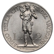 1936 Vatican City 2 Lire Unc