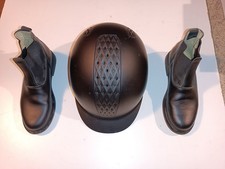 Lotto Casco da equitazione Fouganza taglia 54 + Stivaletti Fouganza n. 35