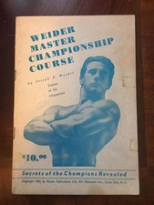 Joe Weider Master Championship Course  Rare Bodybuilding Booklet