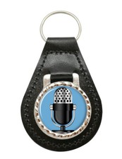 Microfono Pelle Portachiavi