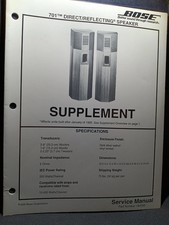 BOSE 701 Altoparlanti Manuale