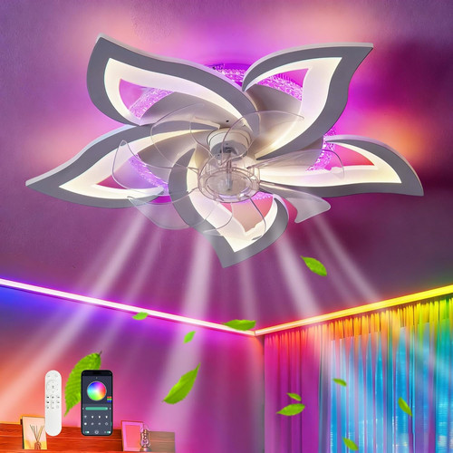 Lampadario ventilatore rgb - ventilatore, a