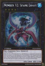 YU-GI-OH! PGLD-EN044 Numero Number 32 Shark Drake GOLD Rare ENG
