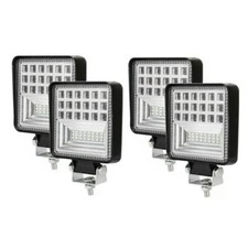 4x 126w Quadrato LED 12v 24v Lavoro  Faretto Luci Fari Off-Road Camion Barca