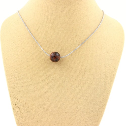 Collana perla ossidiana - collana,