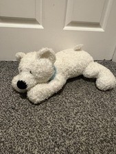 Marks & Spencer Cosies - Orso Polare - Peluche Giocattolo Morbido m&S Blu Collare Floppy