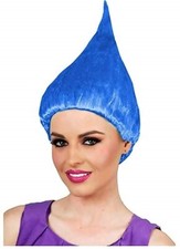 Parrucca trolls accessori adulti travestimenti per halloween carnevale K.3238