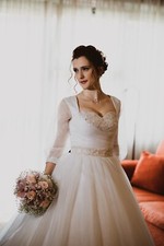 Abito da sposa in organza di