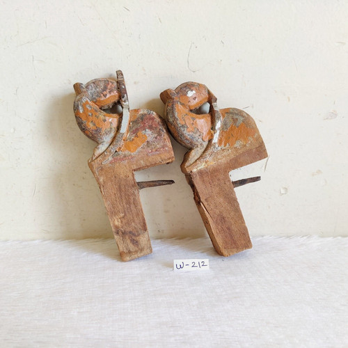 Antico indiano legno testa - antico,